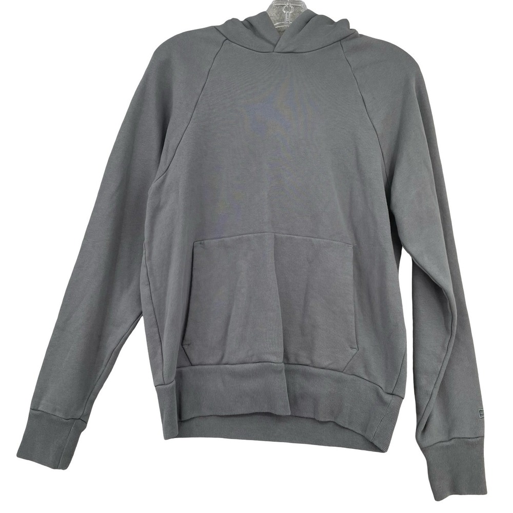 Everlane Men's Hoodie Track Slate Gray Organic Cotton Small